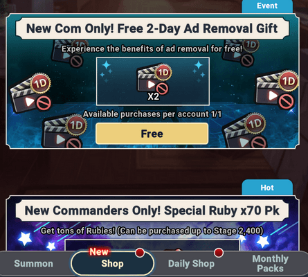 Free beginner pass anti pub - Seven Knights Idle Adventure