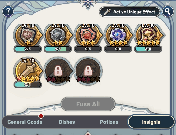 List insignia - Seven Knights Idle Adventure