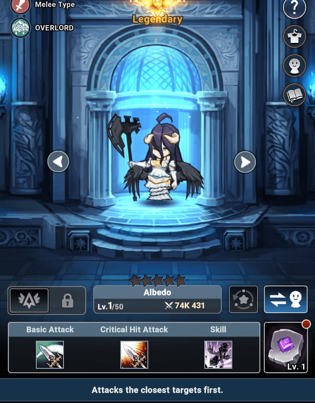 Albedo in hero interface