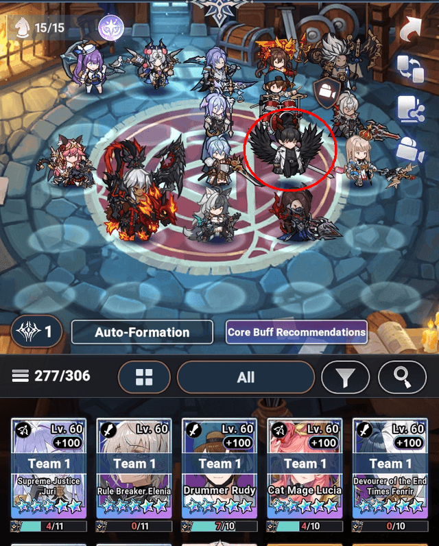Demon King of Salvation in team Deep Nightmare as debuffer - Seven Knights Idle Adventure