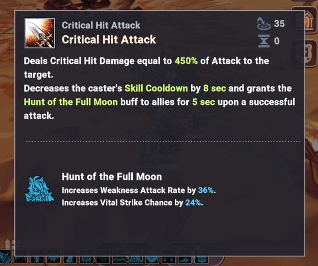 Devourer of the End Times Fenrir unique Vital Strike Chance team buff - Seven Knights Idle Adventure