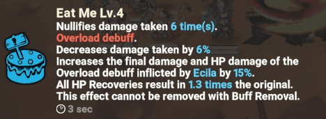 Ecila in Dreamland Eat Me at 9 stacks with Overload reaching 15 percent final damage - Seven Knights Idle Adventure