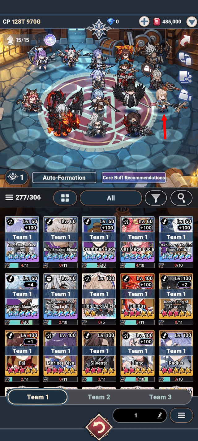 High Lord Alicia in a Deep Nightmare team - Seven Knights Idle Adventure