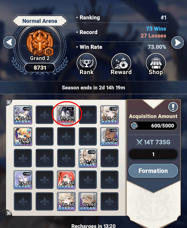 High Lord Teo normal Arena formation still top tier - Seven Knights Idle Adventure
