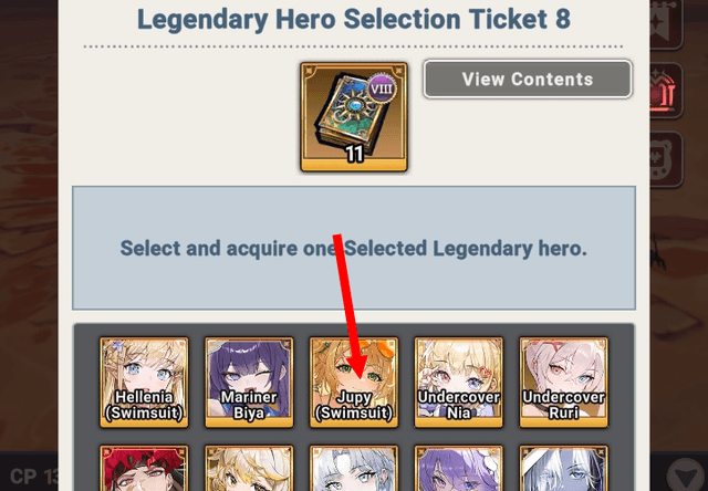 Jupy (Swimsuit) in hero selection ticket VIII - Seven Knights Idle Adventure