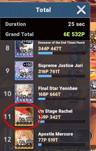 Keyboardist Rachel DPS at 0 stars and not awakened in Seven Knights Idle Adventure