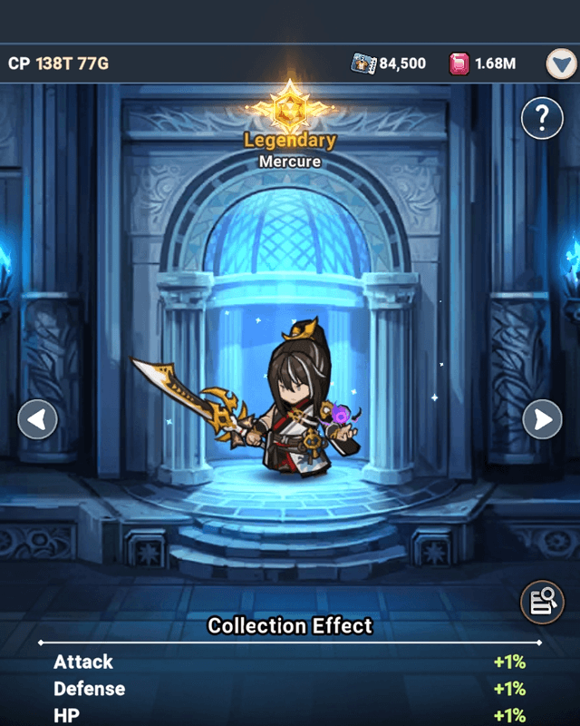 Mercure with costume Sword Emperor - Seven Knights Idle Adventure