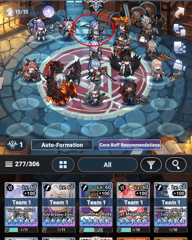 Radius in Formation in Deep Nightmare - Seven Knights Idle Adventure