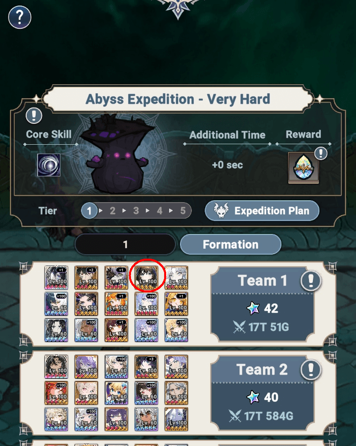 Rosie in team for Abyss Expedition - Seven Knights Idle Adventure
