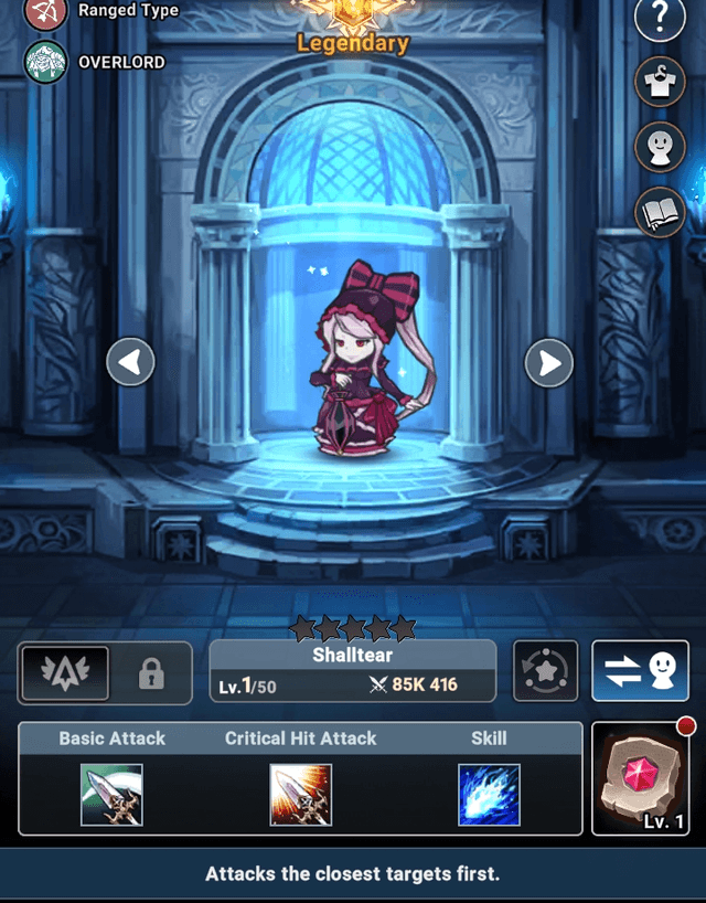Shalltear in hero interface