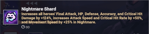 Nightmare Shard buff interface - Seven Knights Idle Adventure