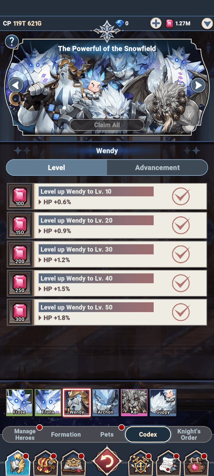 Rare hero Codex Fruna interface - Seven Knights Idle Adventure