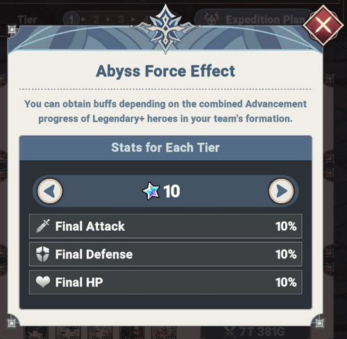 10 stars bonuses - Seven Knights Idle Adventure