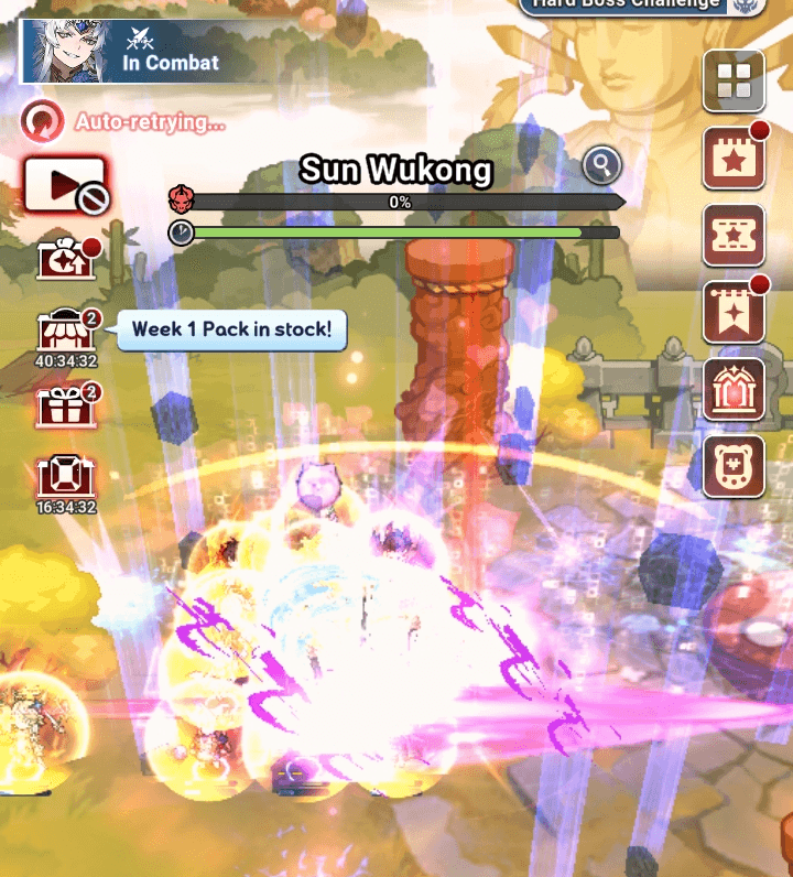 Boss fight under 2 secondes - Seven Knights Idle Adventure