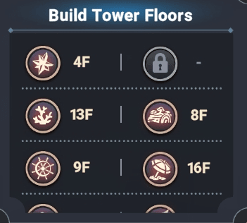 List Towers - Seven Knights Idle Adventure