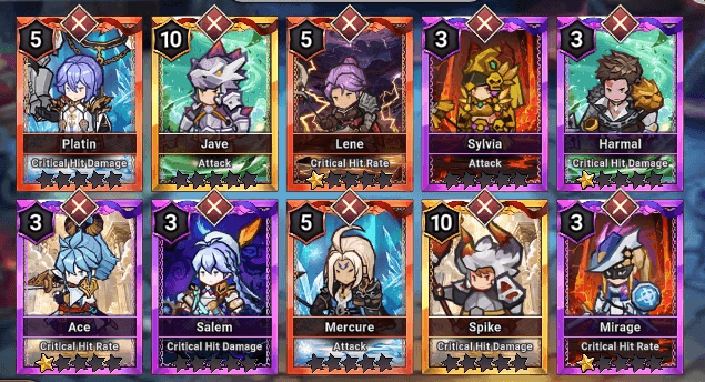 Warlyx homogeneous deck - Seven Knights Idle Adventure