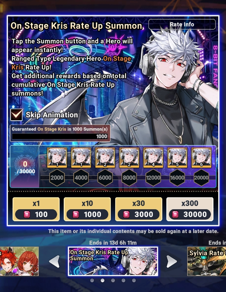 Turntable Kris summon banner with new pity system - Seven Knights Idle Adventure
